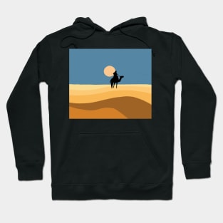 Camel trip in the desert Hoodie